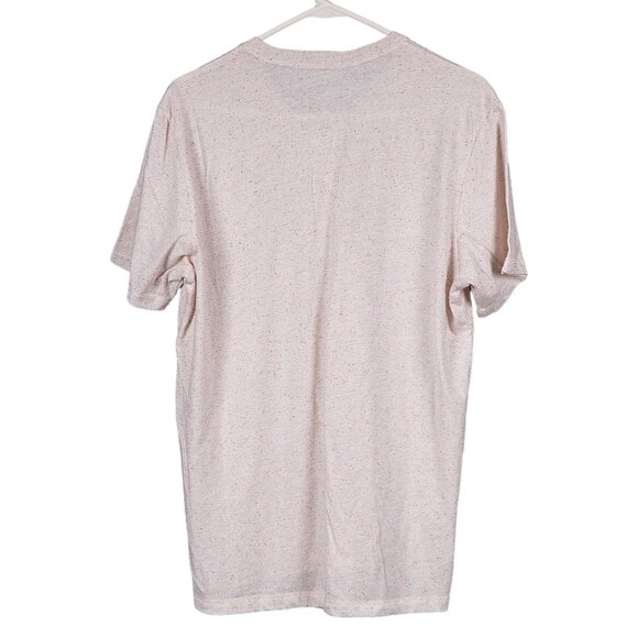 Sun Stone TShirt M Mens Short Sleeve Tan Peach Speckled Repreve Cotton Blend - Picture 6 of 6